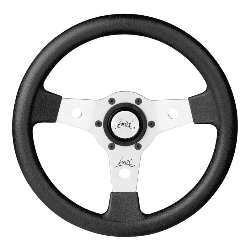 Luisi Falcon 31 Sportlenkrad Kunstleder schwarz / silber mit TÜV Prüfbericht